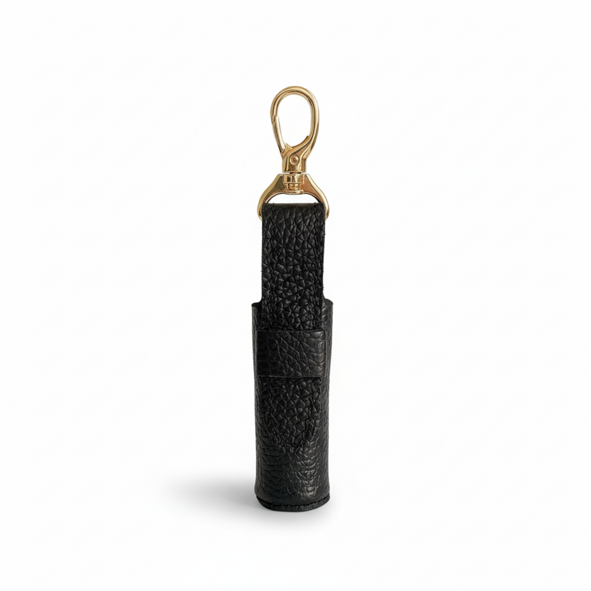 Leather Lipstick Holder Keychain
