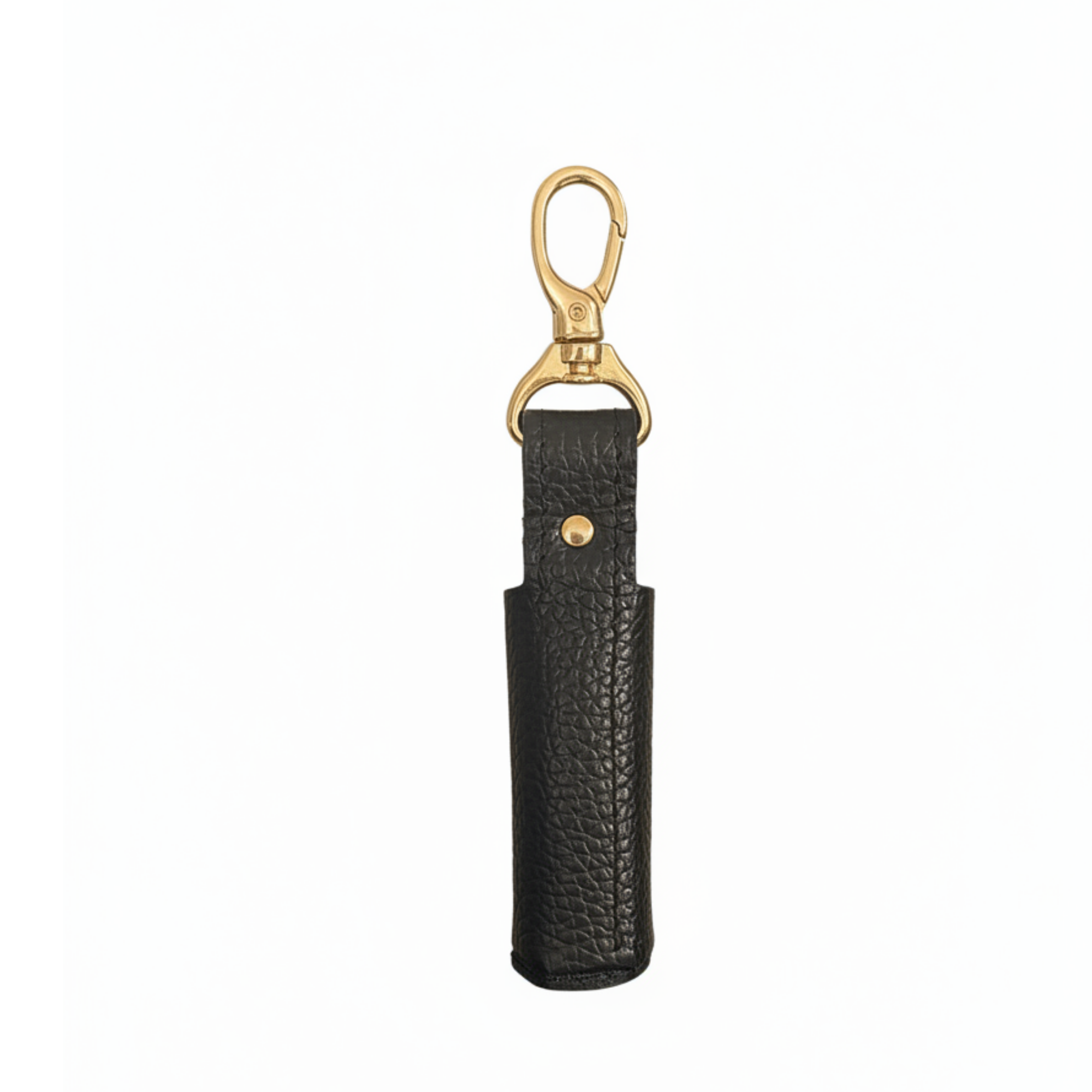 Leather Lipstick Holder Keychain
