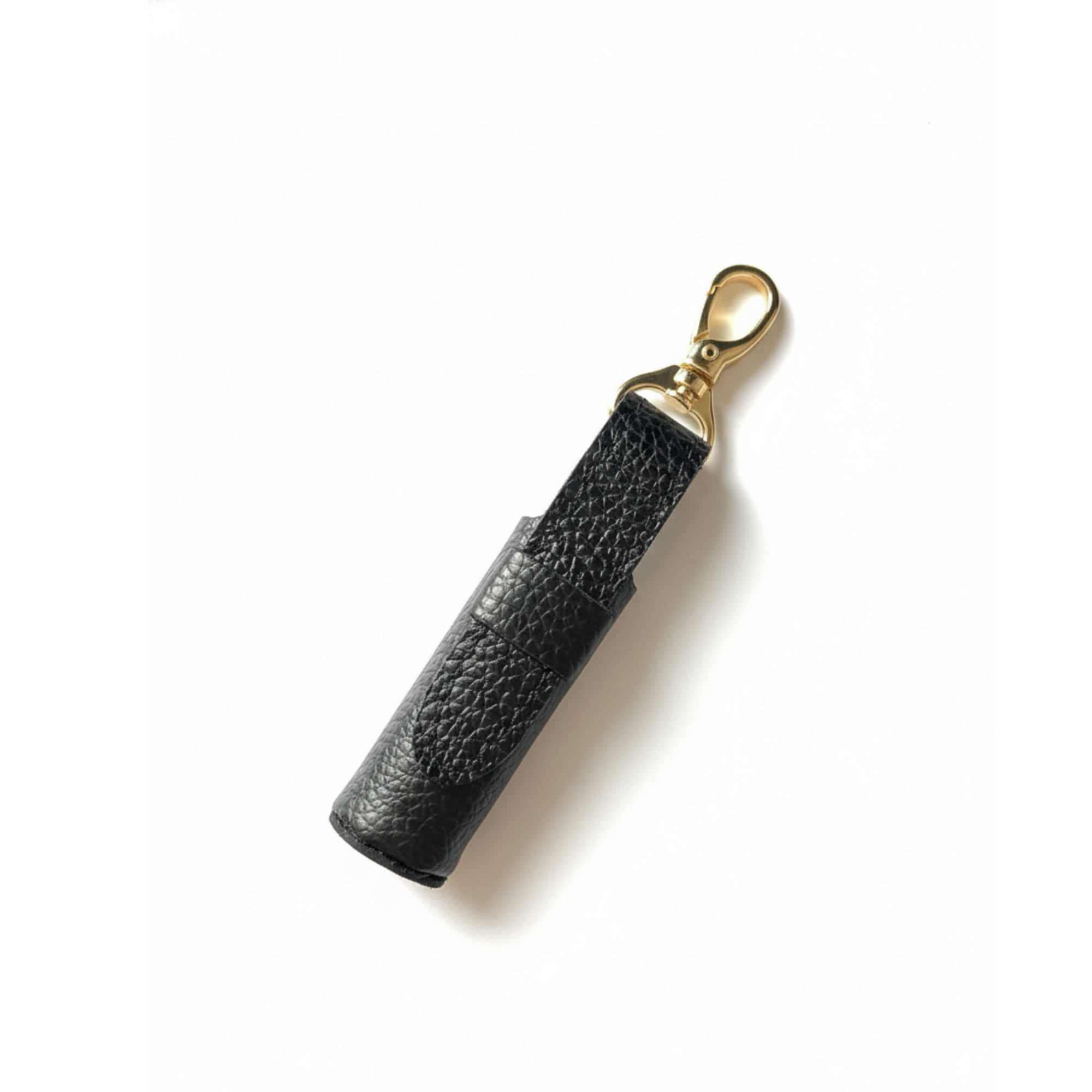 Leather Lipstick Holder Keychain